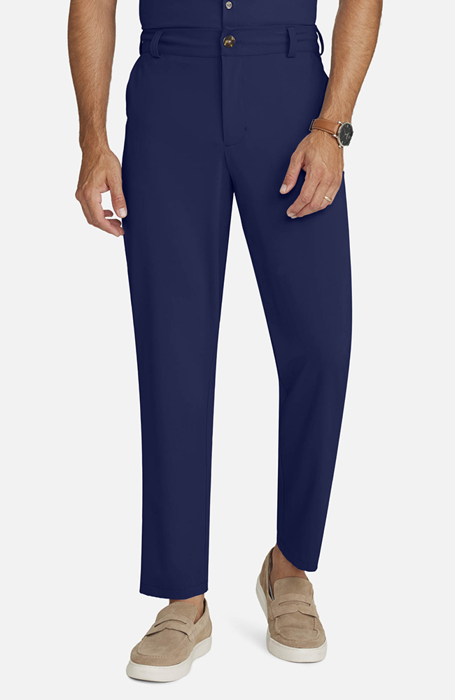 Men's Cuffed Trouser Scrub Pant, NAV Navy, large