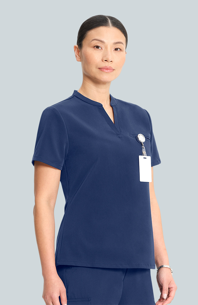 Women's Scrub Set: Taiga Welt Pocket Top & Anemone Straight Leg Pant, NAV Navy, large