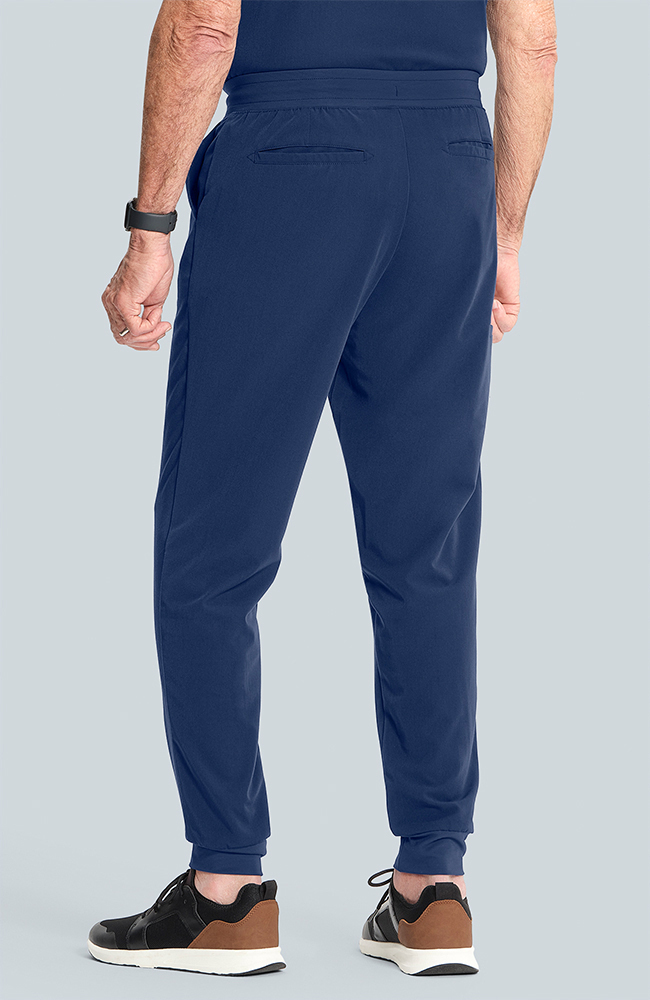 Men's Scrub Set: Vapor 3-Pocket Top &  Drift Jogger Pant, NAV Navy, large
