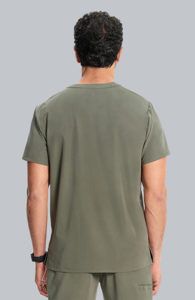 Men's Scrub Set: Cirrus Split Neck Top & Drift Jogger Pant, OLV Olive, large