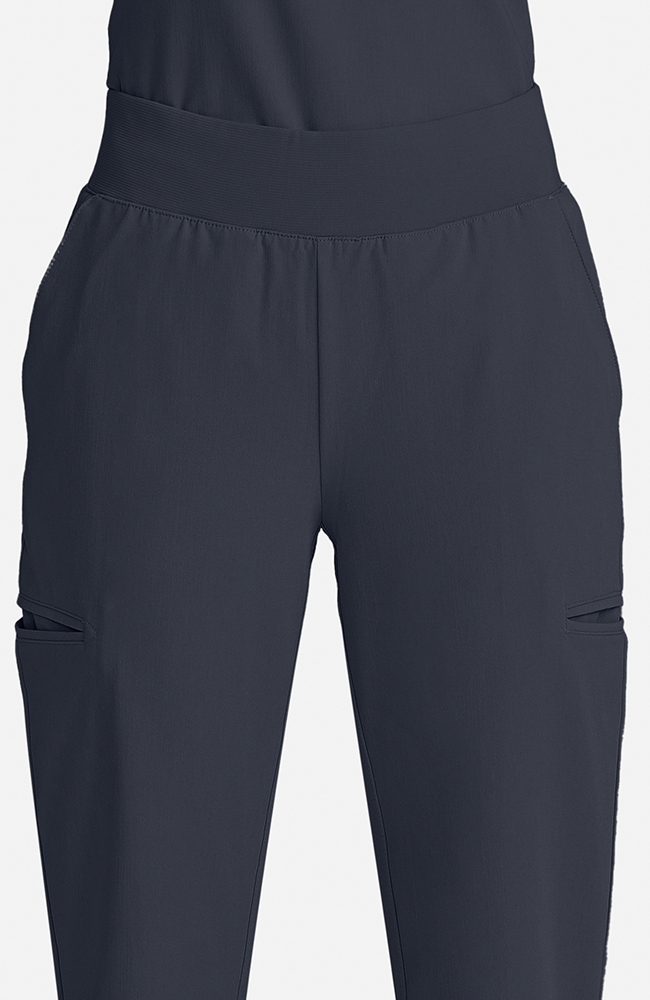 Women's Scrub Set: Taiga Welt Pocket Top & Straight Leg Ankle Pant, PWT Pewter, large