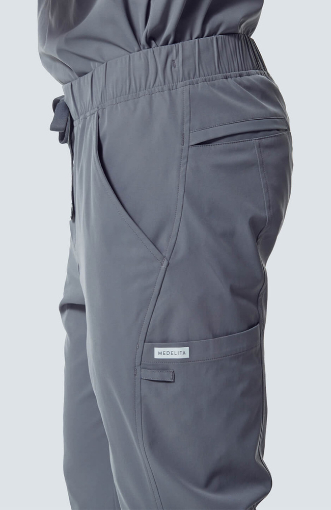 Men's Summit Cargo Drawstring Scrub Pant, GRE Grey, large