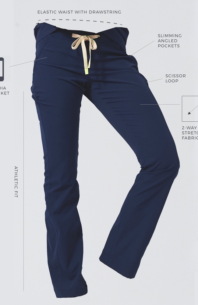 Women's Argon Scrub Pant, BLK Black, large