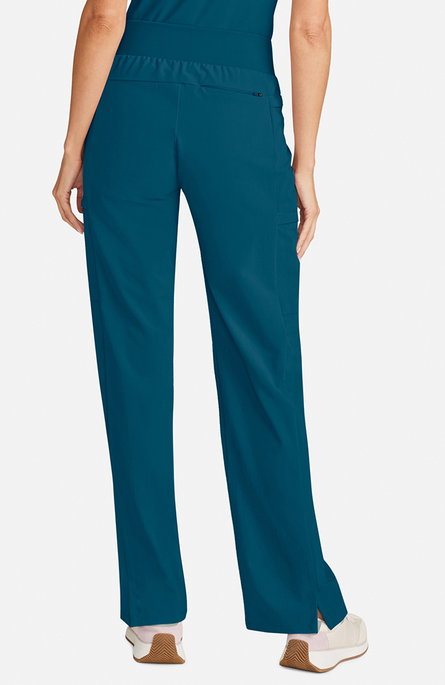Women's Scrub Set: Taiga Welt Pocket Top & Anemone Straight Leg Pant, CAR Caribbean Blue, large