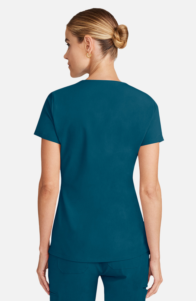 Women's Scrub Set: Flora 3-Pocket Top & Bosque Jogger Pant, CAR Caribbean Blue, large