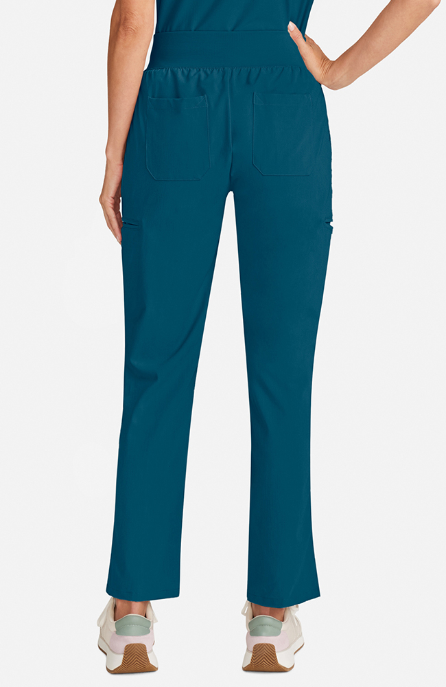 Women's Scrub Set: Taiga Welt Pocket Top & Straight Leg Ankle Pant, CAR Caribbean Blue, large