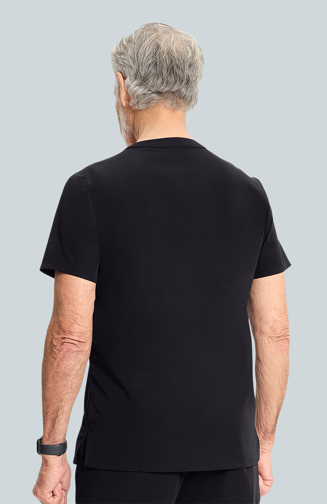 Men's Scrub Set: Cirrus Split Neck Top & Drift Jogger Pant, BLK Black, large