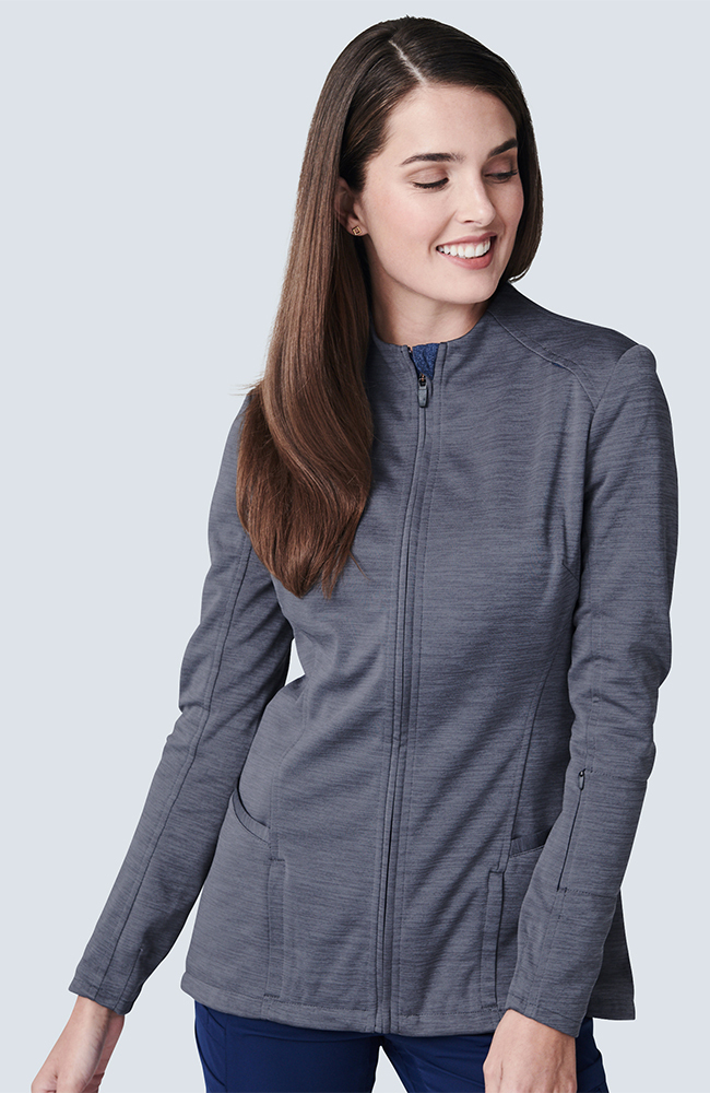 Women's Ionic Scrub Jacket, GRA Graphite, large