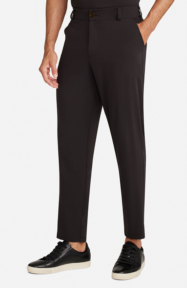 Men's Cuffed Trouser Scrub Pant, BLK Black, large