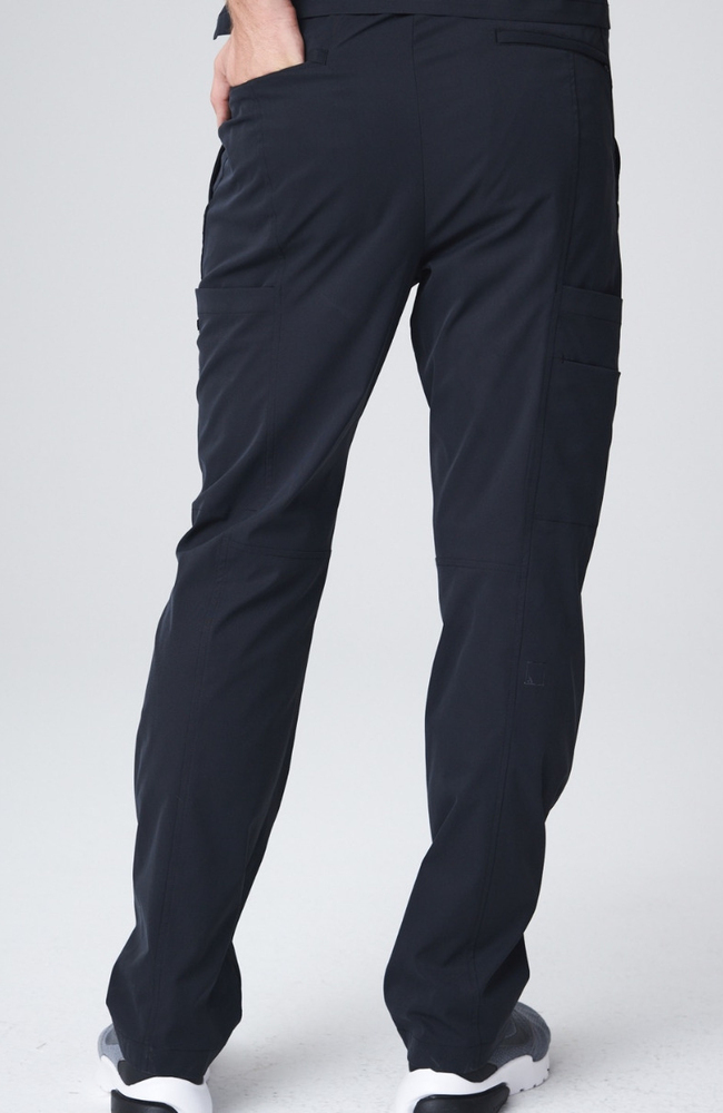 Men's Summit Cargo Drawstring Scrub Pant, BLK Black, large