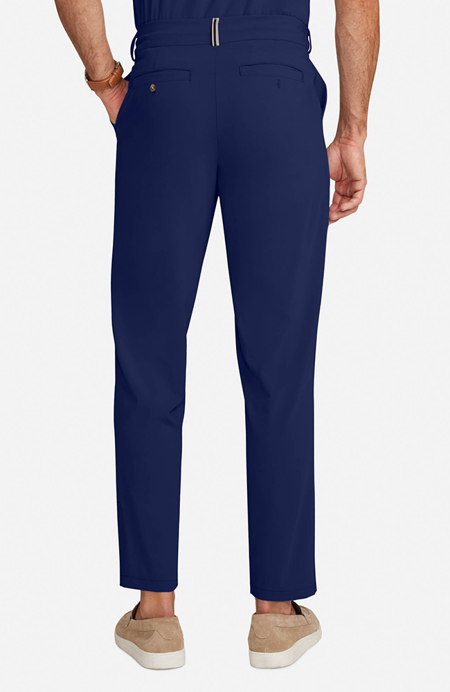 Men's Cuffed Trouser Scrub Pant, NAV Navy, large
