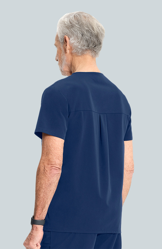 Men's Scrub Set: Vapor 3-Pocket Top &  Drift Jogger Pant, NAV Navy, large
