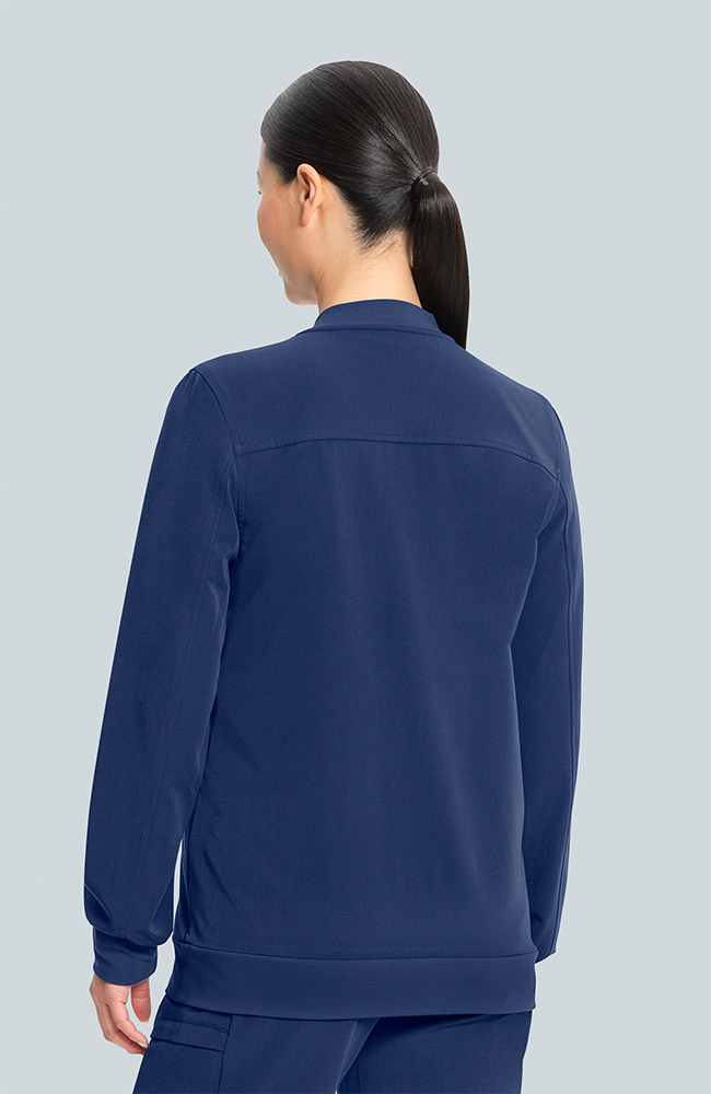 Women's Savannah 5-Pocket Scrub Jacket, NAV Navy, large