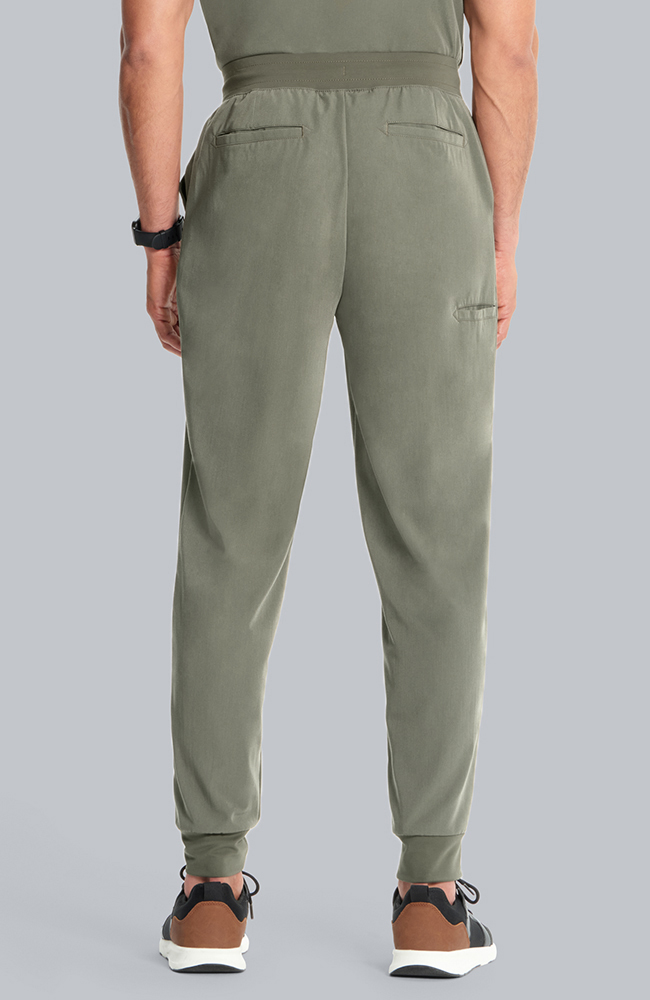 Men's Scrub Set: Vapor 3-Pocket Top &  Drift Jogger Pant, OLV Olive, large