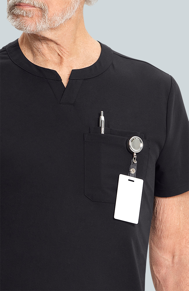 Men's Scrub Set: Cirrus Split Neck Top & Zephyr Straight Leg Pant, , large