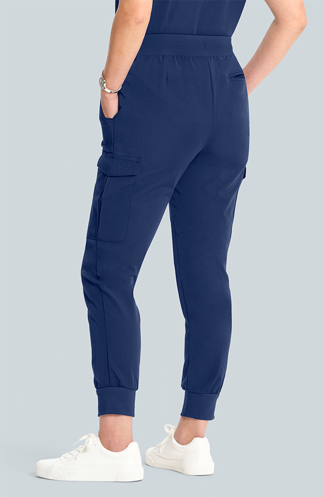 Women's Scrub Set: Flora 3-Pocket Top & Bosque Jogger Pant, NAV Navy, large