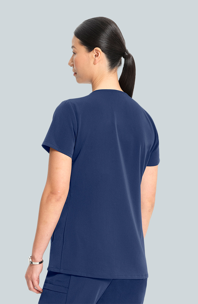 Women's Scrub Set: Flora 3-Pocket Top & Bosque Jogger Pant, NAV Navy, large