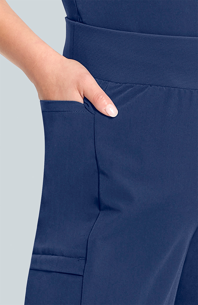 Women's Scrub Set: Taiga Welt Pocket Top & Anemone Straight Leg Pant, NAV Navy, large