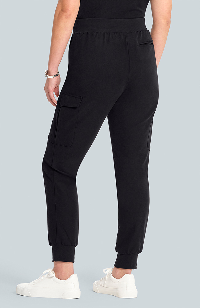 Women's Scrub Set: Flora 3-Pocket Top & Bosque Jogger Pant, BLK Black, large