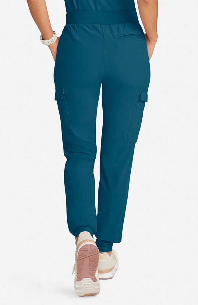 Women's Scrub Set: Flora 3-Pocket Top & Bosque Jogger Pant, CAR Caribbean Blue, large