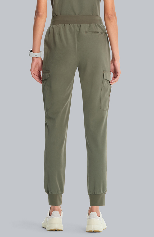 Women's Scrub Set: Taiga Welt Pocket Top & Bosque Jogger Pant, OLV Olive, large